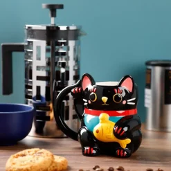 Sélectionné par Fleux Mug Chat Noir Maneki Neko > Tasses & Mugs