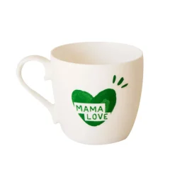 émoi émoi Mug Coeur Mama Love - Vert Sapin > Fabriqué En Europe|Tasses & Mugs