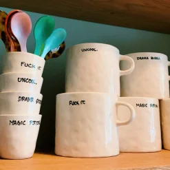 Anna + Nina Mug Drama Queen Blanc > Tasses & Mugs