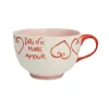 Sélectionné par Fleux Mug Drink more amour - Rose/Rouge- Ø 16 x 8 cm > Fabriqué En Europe|Tasses & Mugs
