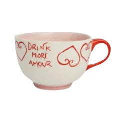 Sélectionné par Fleux Mug Drink more amour - Rose/Rouge- Ø 16 x 8 cm > Fabriqué En Europe|Tasses & Mugs
