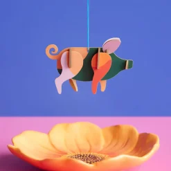 Studio Roof Ornement Porte Bonheur Cochon > Enfant Recyclé|Décoration Enfants
