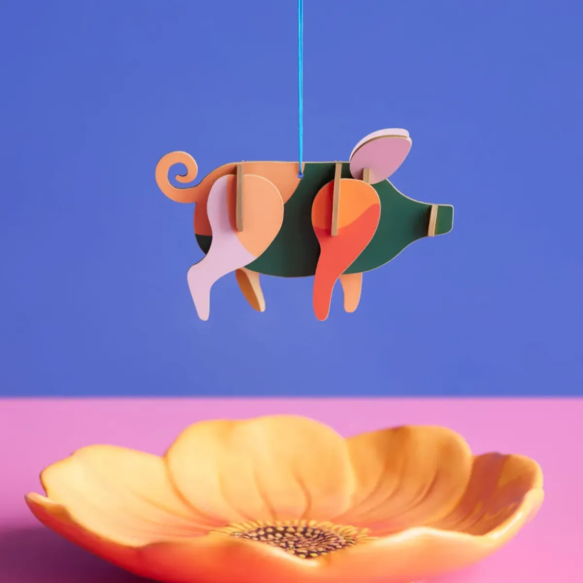Studio Roof Ornement Porte Bonheur Cochon > Enfant Recyclé|Décoration Enfants