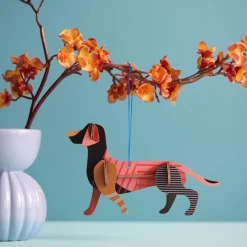 Studio Roof Ornement Porte Bonheur Dachshund > Enfant Recyclé|Décoration Enfants