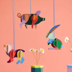 Studio Roof Ornement Porte Bonheur Rabbit > Enfant Recyclé|Décoration Enfants