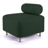 ENOstudio Ottoman Bovari Velours Vert Canard Riviera 38 > Fauteuils & Repose-pieds