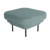 ENOstudio Ottoman Cornice tissu bleu u0026 métal noir > Fauteuils & Repose-pieds