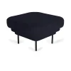 ENOstudio Ottoman Cornice velours - Bleu nuit u0026 métal noir > Fauteuils & Repose-pieds
