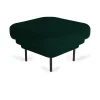 ENOstudio Ottoman Cornice velours vert canard u0026 métal noir > Fauteuils & Repose-pieds