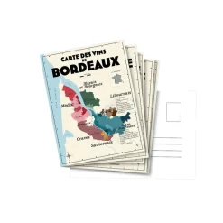 Atelier Vauvenargues Pack 13 Cartes Postales Les Vins de France - 30 x 40 cm - Ecru > Fabriqué En France|Papeterie