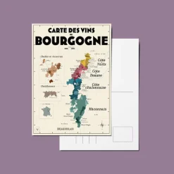 Atelier Vauvenargues Pack 13 Cartes Postales Les Vins de France - 30 x 40 cm - Ecru > Fabriqué En France|Papeterie