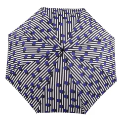 Original Duckhead Parapluie à manche Tête de Canard - Polka Stripe > Femme Parapluies|Parapluies