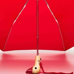 Original Duckhead Parapluie à manche Tête de Canard - Rouge > Femme Parapluies|Parapluies