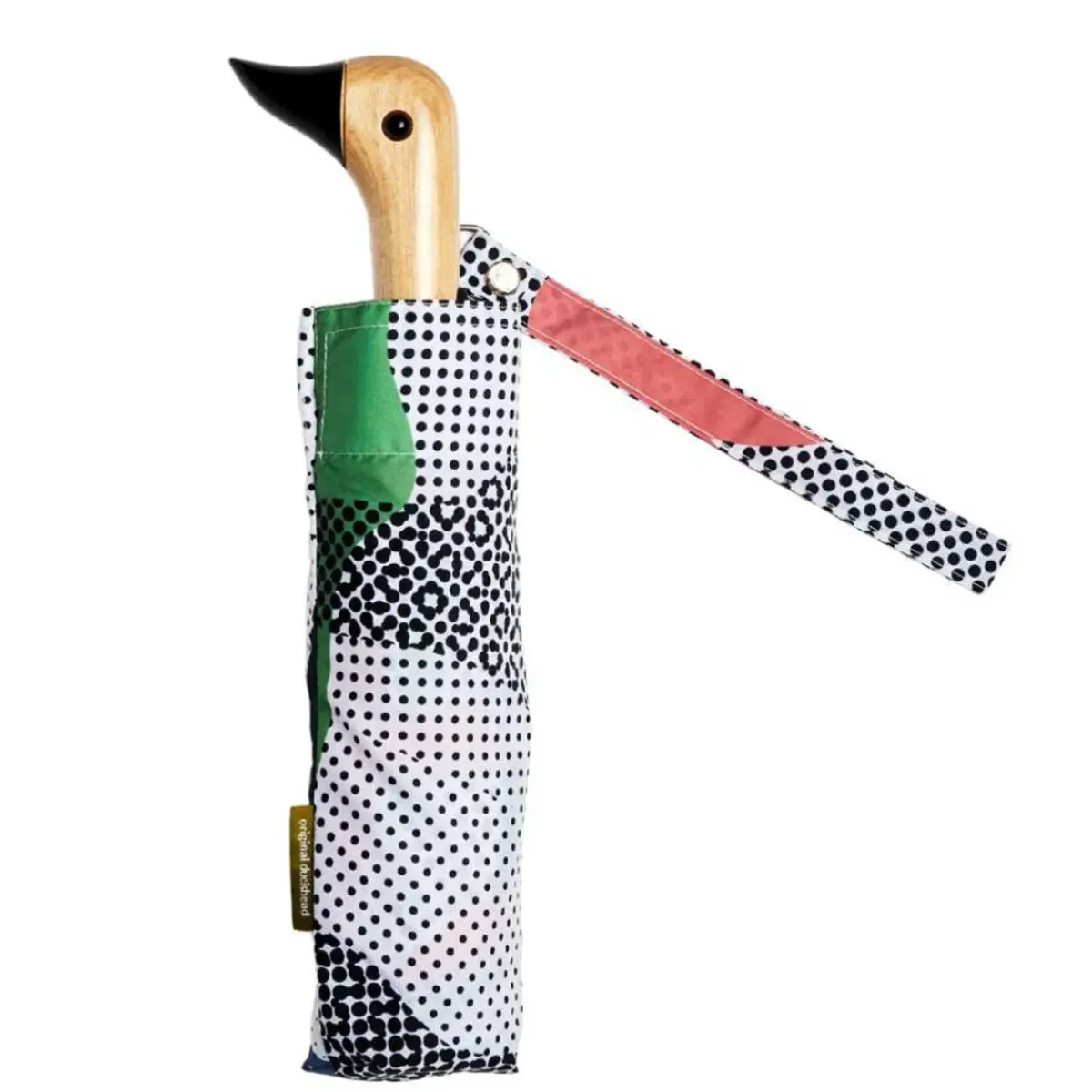 Original Duckhead Parapluie à manche Tête de Canard - Dots > Femme Parapluies|Parapluies