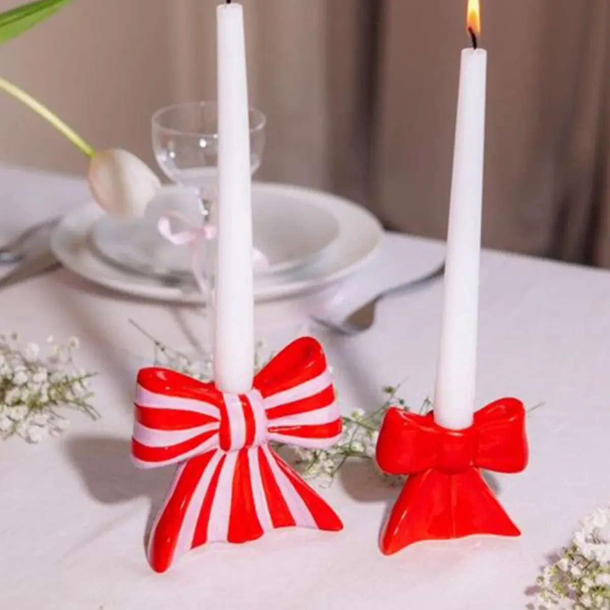 DOIY Petit bougeoir Nud - Rouge > Bougies, Bougeoirs Et Allumettes