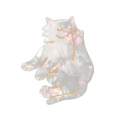 Coucou Suzette Pince à Cheveux Chat Blanc > Accessoires Cheveux
