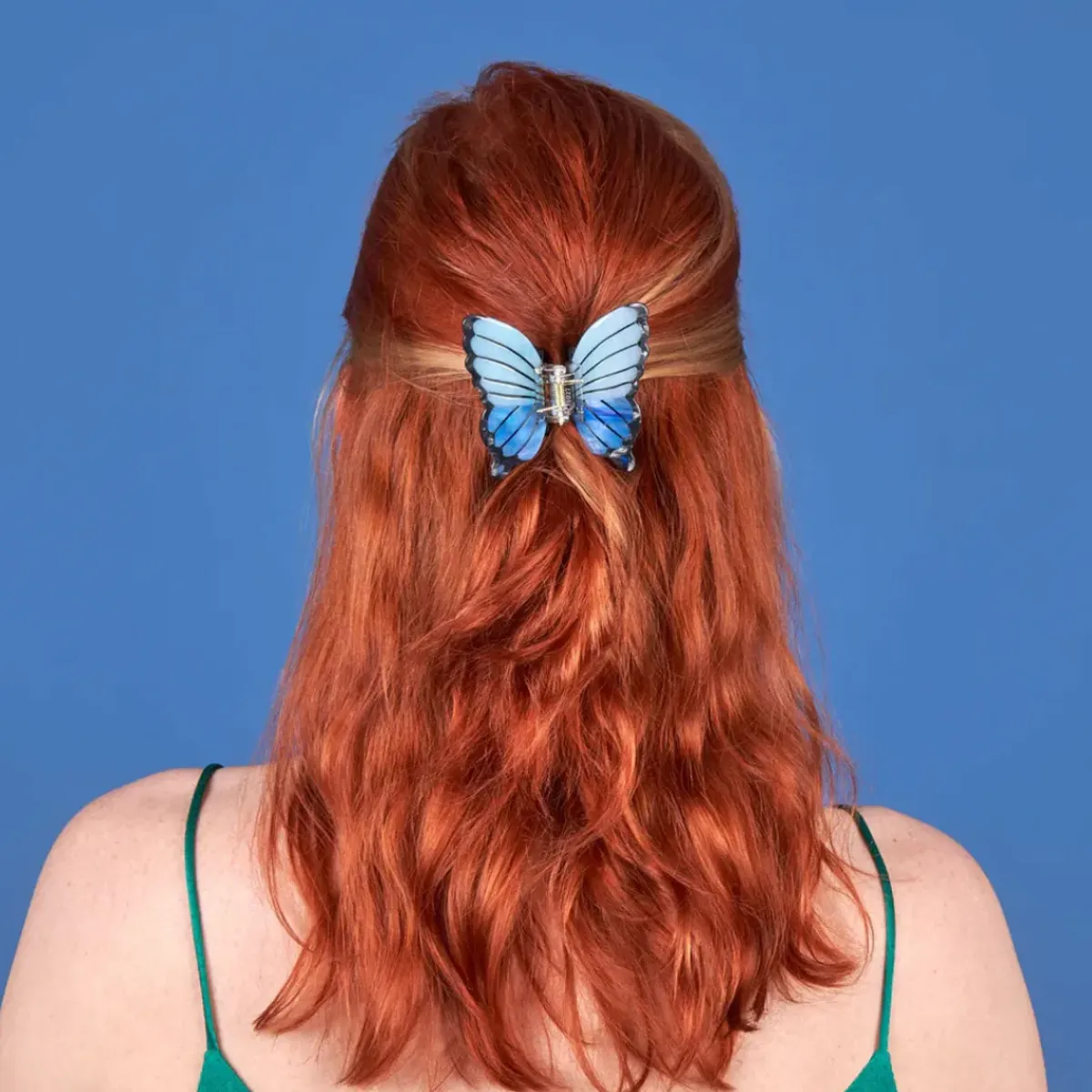 Coucou Suzette Pince à Cheveux Papillon - Bleu > Fabriqué En Europe|Accessoires Cheveux