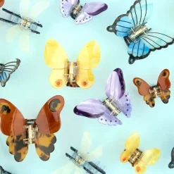 Coucou Suzette Pince à Cheveux Papillon - Jaune > Fabriqué En Europe|Accessoires Cheveux