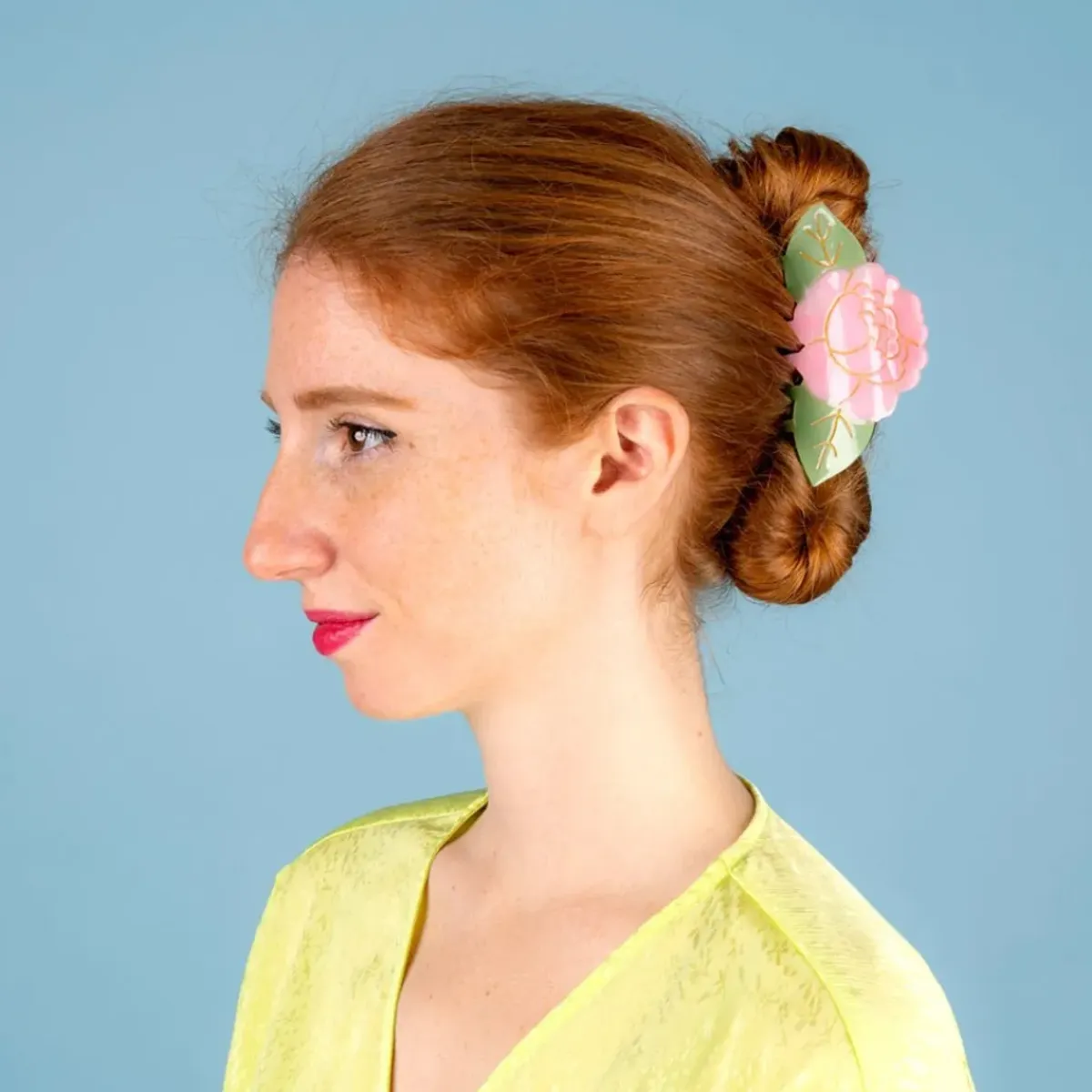 Coucou Suzette Pince à Cheveux Pivoine > Recyclé|Accessoires Cheveux
