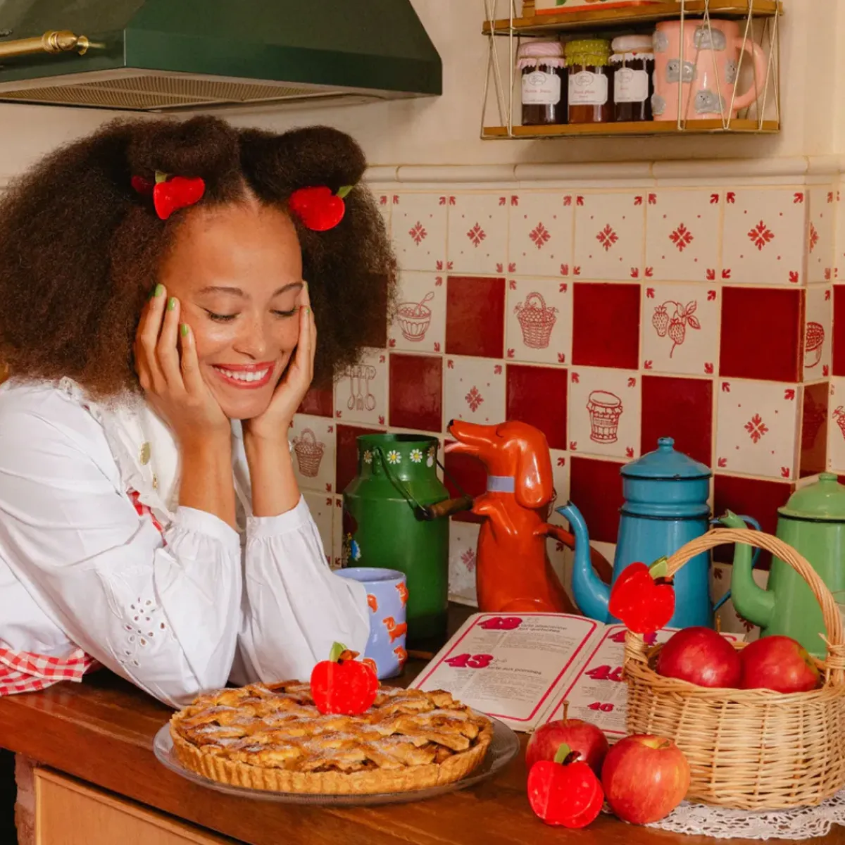 Coucou Suzette Pince à cheveux Pomme > Fabriqué En Europe|Accessoires Cheveux