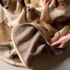 Season Paper Plaid Le Petit Teckel - 120 x 80 cm > Fabriqué En France|Textile