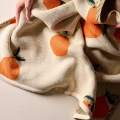 Season Paper Plaid Le Petit Verger - 120 x 80 cm > Fabriqué En France|Textile