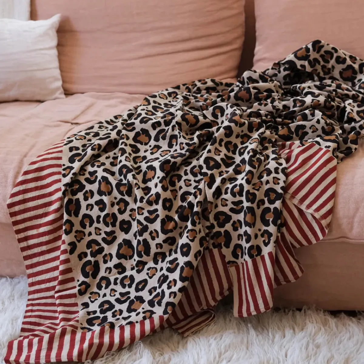 Doing Goods Plaid + Tote-bag Léopard > Textile|Linge De Lit