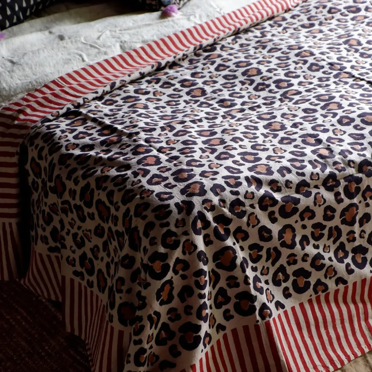 Doing Goods Plaid + Tote-bag Léopard > Textile|Linge De Lit