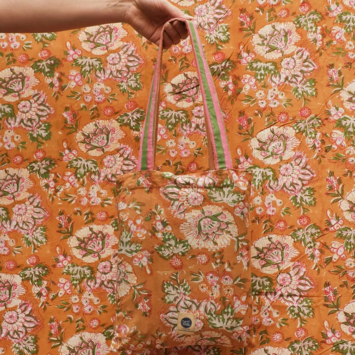 Doing Goods Plaid + Tote-bag Marigold > Textile|Linge De Lit