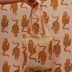 Doing Goods Plaid + Tote-bag Powder Tiger > Textile|Linge De Lit