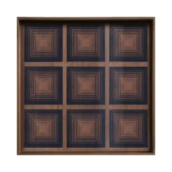 Ethnicraft Plateau carré en verre Ink Squares > Plats & Plateaux