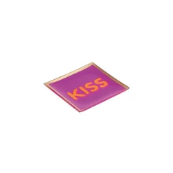 Sélectionné par Fleux Plateau Carré S - Kiss - Fuchsia - 10 x 10 cm > Plats & Plateaux|Vide-poches