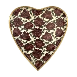 Boncoeurs Plateau Coeur Rose > Objets De Décoration|Plats & Plateaux