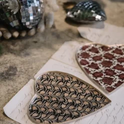 Boncoeurs Plateau Coeur Rose > Objets De Décoration|Plats & Plateaux