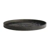 Ethnicraft Plateau en bois Black Tree Ø 61 cm - Marron > Plats & Plateaux