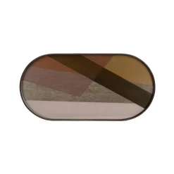 Ethnicraft Plateau en verre - Angle - Ovale > Plats & Plateaux