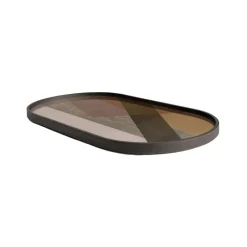 Ethnicraft Plateau en verre - Angle - Ovale > Plats & Plateaux