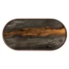 Ethnicraft Plateau en verre - Bronze Organic - Oblong - 71 x 36 cm > Plats & Plateaux