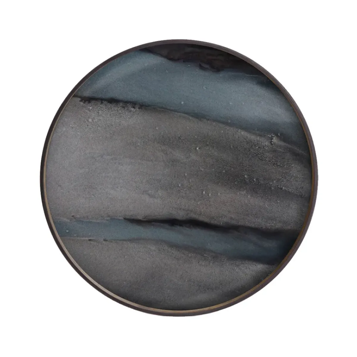 Ethnicraft Plateau en verre Graphite Organic - Ø 61 cm > Plats & Plateaux