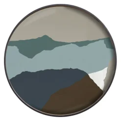 Ethnicraft Plateau en verre - Slate Wabi Sabi - Ø 92 cm > Plats & Plateaux