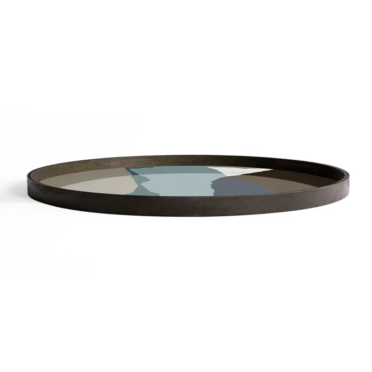 Ethnicraft Plateau en verre - Slate Wabi Sabi - Ø 92 cm > Plats & Plateaux