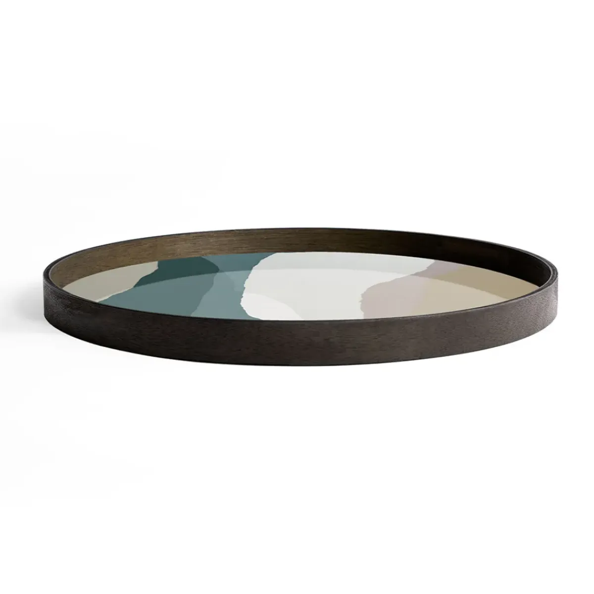 Ethnicraft Plateau en verre - Slate Wabi Sabi - Ø 61 cm > Plats & Plateaux