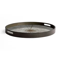 Ethnicraft Plateau miroir - Slice Mirror - Ø 48 cm > Plats & Plateaux