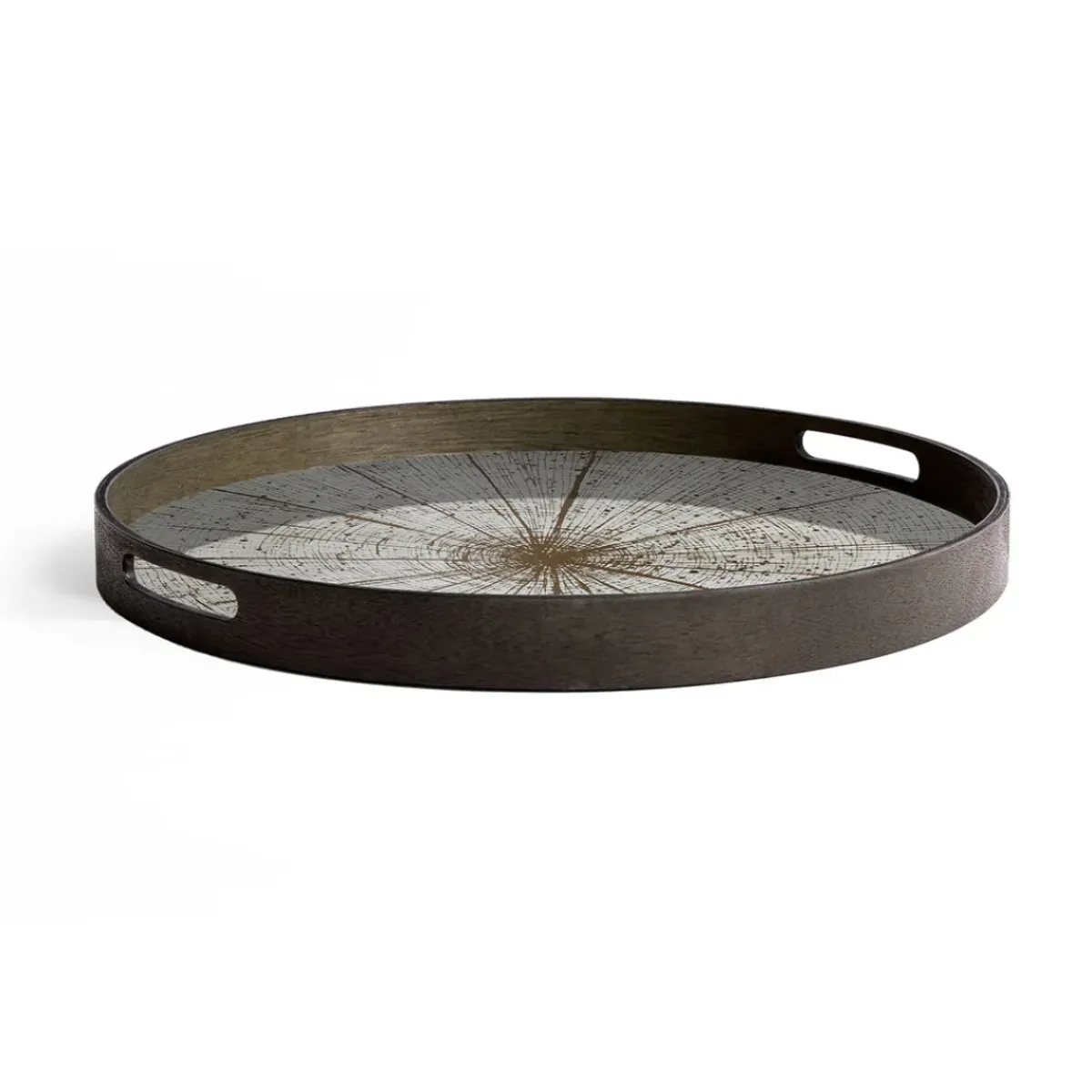 Ethnicraft Plateau miroir - Slice Mirror - Ø 48 cm > Plats & Plateaux