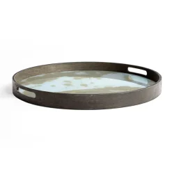 Ethnicraft Plateau - Mist Gold Organic - Ø 48 cm > Plats & Plateaux