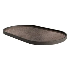 Ethnicraft Plateau ovale en miroir - Bronze > Plats & Plateaux