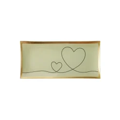 Sélectionné par Fleux Plateau Rectangle L - C?ur - Blanc - 10 x 21 cm > Plats & Plateaux|Vide-poches
