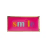 Sélectionné par Fleux Plateau Rectangle L - Smile - Rose Néon - 10 x 21 cm > Plats & Plateaux|Vide-poches