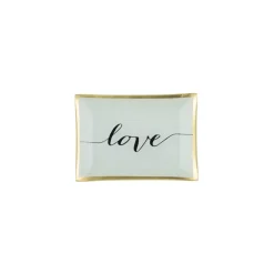 Sélectionné par Fleux Plateau Rectangle M - Love - Blanc - 10 x 14,2 cm > Plats & Plateaux|Vide-poches