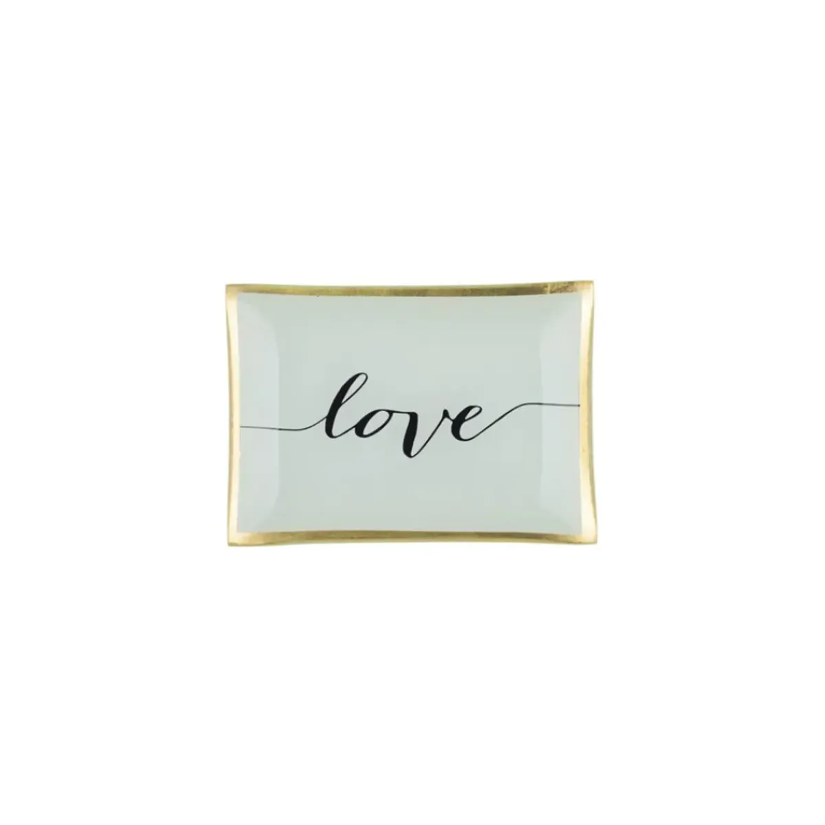 Sélectionné par Fleux Plateau Rectangle M - Love - Blanc - 10 x 14,2 cm > Plats & Plateaux|Vide-poches
